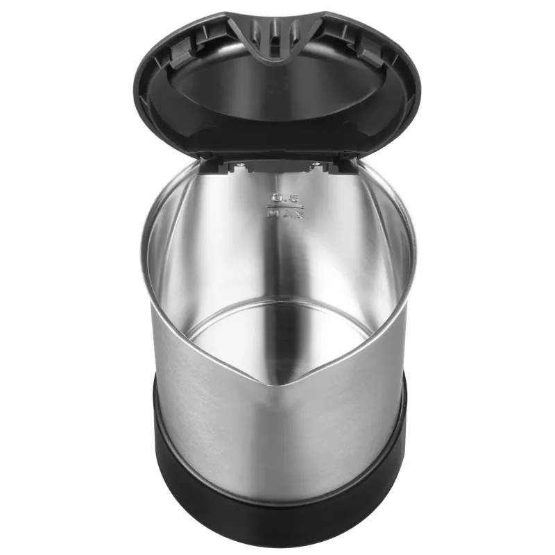 Unold 18575 ceļojumu tējkanna 0,5 L 1000 W Melna, Nerūsējošais tērauds
