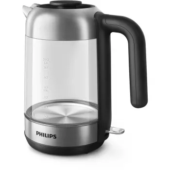 Philips 5000 sērija HD9339/80 Stikla tējkanna, 1,7 L, 2200 W, stikls, nerūsējošais tērauds, ūdens līmeņa indikators, bezvadu