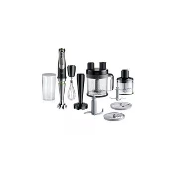 Braun MultiQuick 9 MQ 9187XLI 0.6 L iegremdējamais blenderis 1200 W Melns, Nerūsējošs tērauds