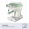 Ariete 1389 Vintage espresso kafijas automāts - Espresso automāts maltai kafijai vai ESE kapsulām, pasteļzaļā krāsā