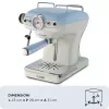 Ariete 1389 Vintage Espresso kafijas automāts - Espresso automāts maltai kafijai vai ESE kapsulām, pasteļzilā krāsā