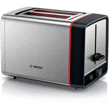 Bosch TAT6M420 tosters 2 šķēlēm 970 W Nerūsējošais tērauds