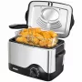 Unold 58615 Cepeškrāsns / Fritieris, 1200 W, 1,5 L, Melns/Nerūsējošais tērauds