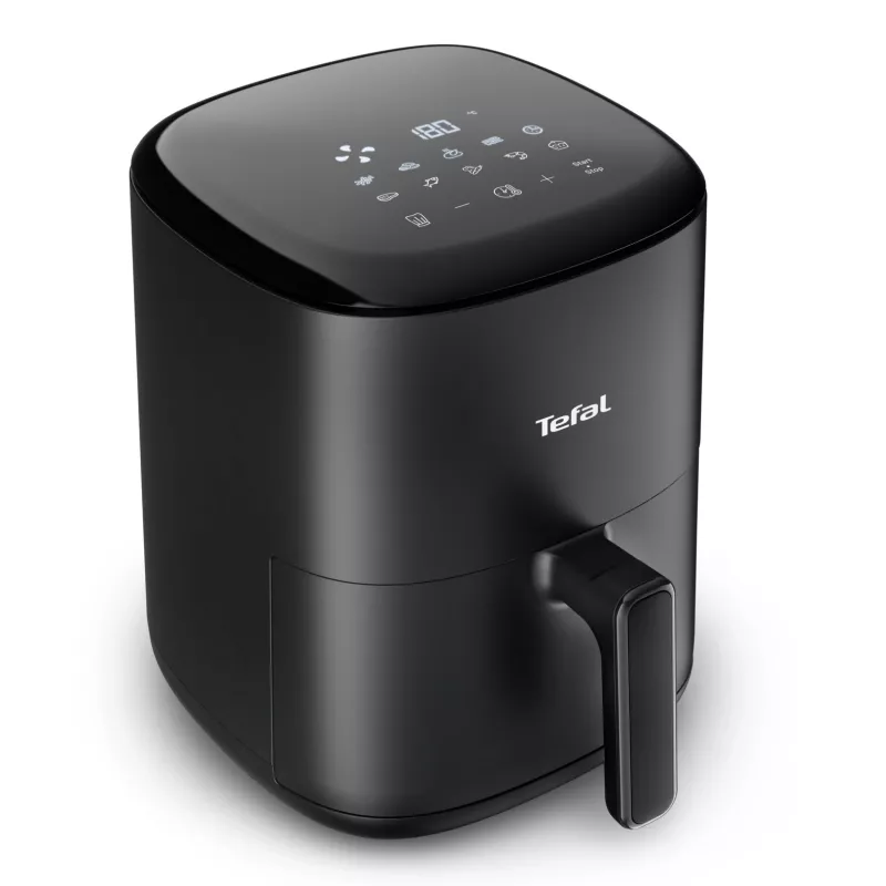 Karstā gaisa fritieris Tefal Easy Fry EY145810 — 3 L, 1300 W, skārienvadība, LCD displejs, melns