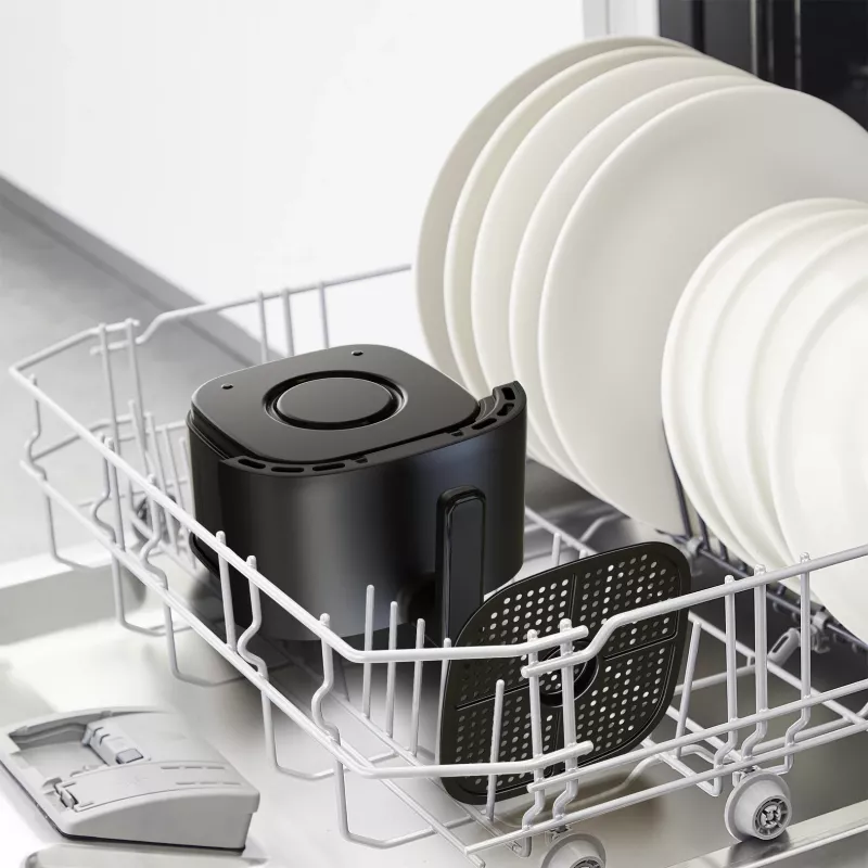 Karstā gaisa fritieris Tefal Easy Fry EY145810 — 3 L, 1300 W, skārienvadība, LCD displejs, melns