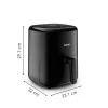 Karstā gaisa fritieris Tefal Easy Fry EY145810 — 3 L, 1300 W, skārienvadība, LCD displejs, melns