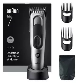 Braun HC7590 matu griezējs Melns, Sudrabs 17 soļi NiMH