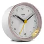 Braun BC12 kvarca modinātājpulkstenis rozā, balts