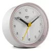 Braun BC12 kvarca modinātājpulkstenis rozā, balts