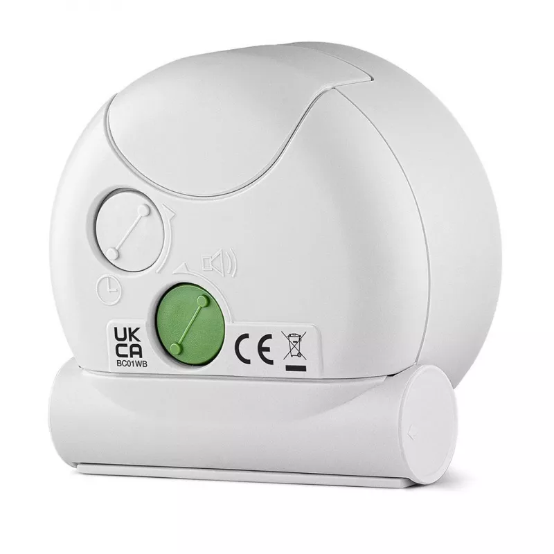 Braun BC01WB Kvarca modinātājpulkstenis Melns, Balts
