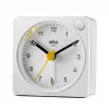 Braun BC02XW kvarca modinātājpulkstenis balts