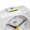 Braun BC02XW kvarca modinātājpulkstenis balts