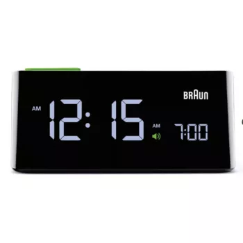 Braun BNC016 digitālais modinātājpulkstenis melns