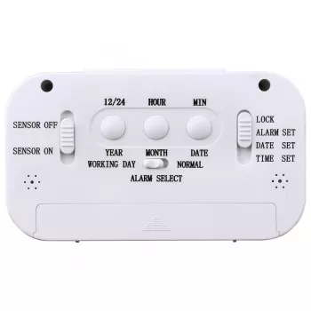 Hama RC 660 digitālais modinātājpulkstenis balts