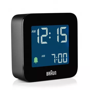 Braun BC08 digitālais modinātājpulkstenis melns