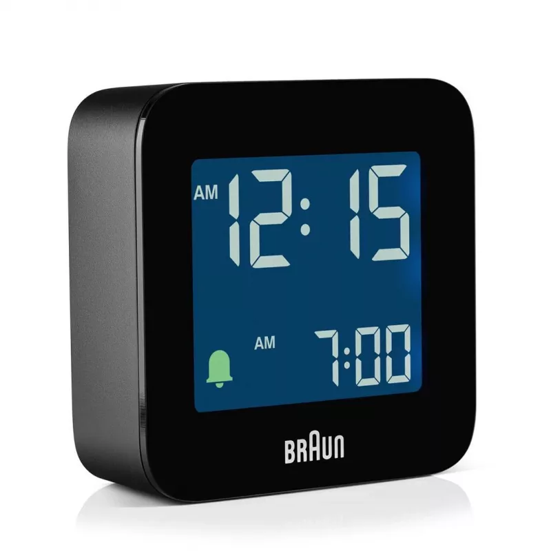 Braun BC08 digitālais modinātājpulkstenis melns