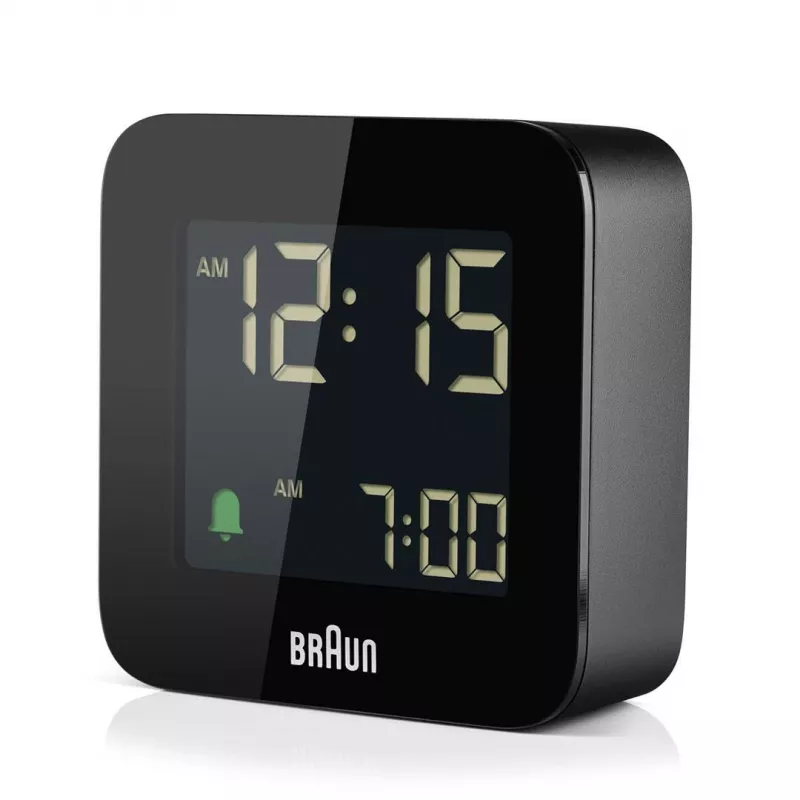 Braun BC08 digitālais modinātājpulkstenis melns