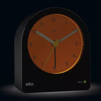 Braun BC22 kvarca modinātājpulkstenis Melns, Dzeltens