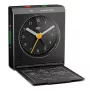 Modinātājpulkstenis BRAUN BC 05 B Quartz Foldable Black — kompakts ceļojumu modinātājs ar kvarca mehānismu