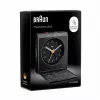 Modinātājpulkstenis BRAUN BC 05 B Quartz Foldable Black — kompakts ceļojumu modinātājs ar kvarca mehānismu