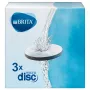 Ūdens filtra disks BRITA MicroDisc, kokosriekstu čaumalas aktivētā ogle, filtrē daļiņas ≥15 µm, 3 iepakojums