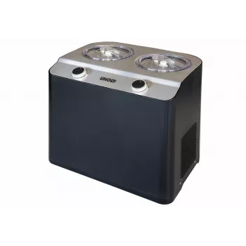 Unold Doppio kompresora saldējuma ražotājs 2,4 L 250 W Melns, Satīna tērauds