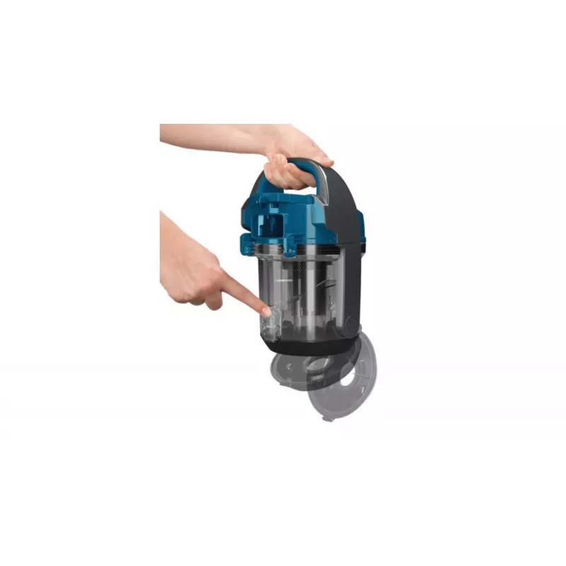 Cilindriskais putekļsūcējs Bosch BGS05A220 700W bez maisa 1.5L, teleskopiska nerūsējošā tērauda caurule, mazgājams EPA filtrs