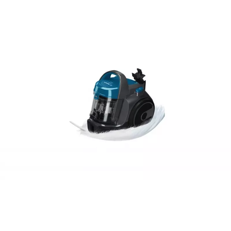 Cilindriskais putekļsūcējs Bosch BGS05A220 700W bez maisa 1.5L, teleskopiska nerūsējošā tērauda caurule, mazgājams EPA filtrs