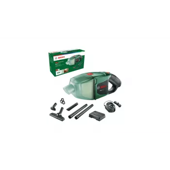 Bosch EasyVac 12 2-in-1 putekļsūcējs bezvadu, bez maisa, melns/zaļš, 2.5 Ah