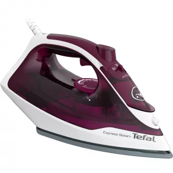 Tefal Express Steam FV2835E0 gludeklis sausai un tvaika gludināšanai, Cerilium zole, 2400 W, violets, balts