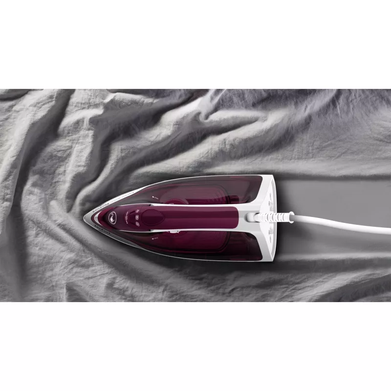 Tefal Express Steam FV2835E0 gludeklis sausai un tvaika gludināšanai, Cerilium zole, 2400 W, violets, balts