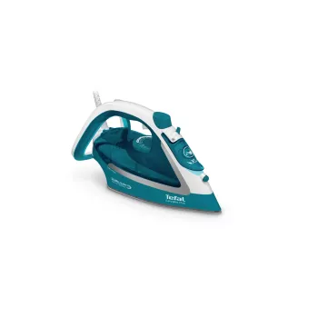 Tefal EasyGliss Plus FV5737 sausā un tvaika gludeklis ar Durilium zoli 2500 W, tirkīzzils, balts