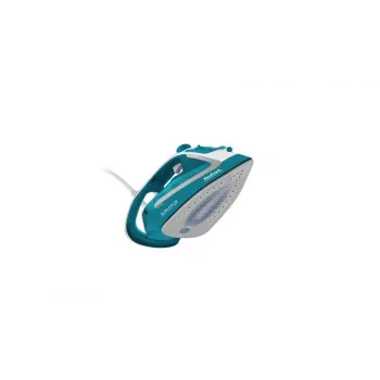 Tefal EasyGliss Plus FV5737 sausā un tvaika gludeklis ar Durilium zoli 2500 W, tirkīzzils, balts