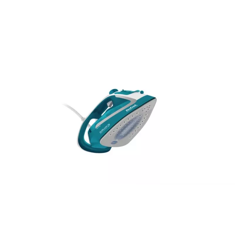 Tefal EasyGliss Plus FV5737 sausā un tvaika gludeklis ar Durilium zoli 2500 W, tirkīzzils, balts