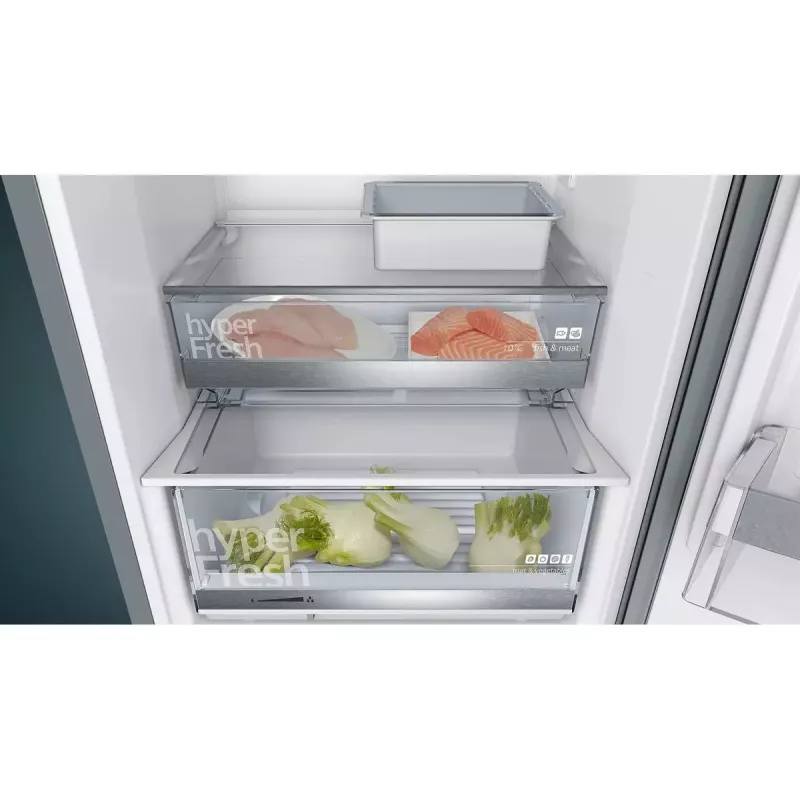 Siemens iQ500 KG39E8IBA ledusskapis-saldētava Brīvstāvošs 343 L Nerūsējošais tērauds