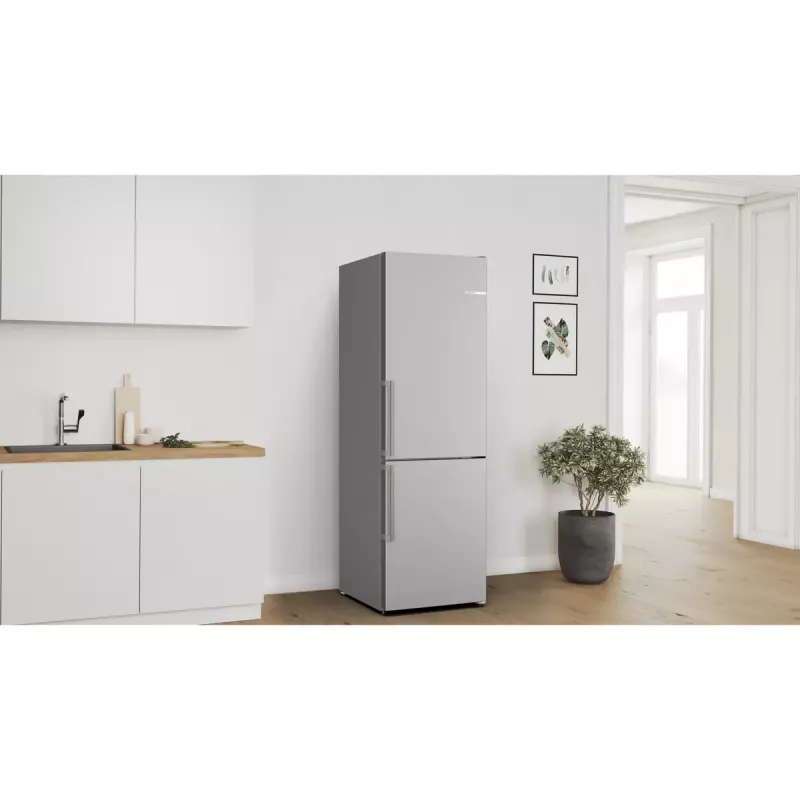 Bosch Serie 4 KGN36VICT ledusskapis-saldētavs Brīvstāvošs 321 L Nerūsējošais tērauds