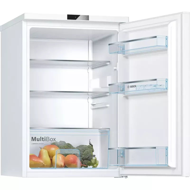 Ledusskapis Bosch Serie 2 KTR15NWEB, brīvstāvošs, 134 L, balts, H850×W560×D580 mm, energoklase E