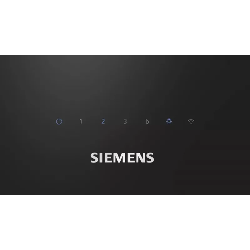 Siemens iQ300 LC87KFN60 tvaika nosūcējs, sienas montāžas, melns, 427 m³/h