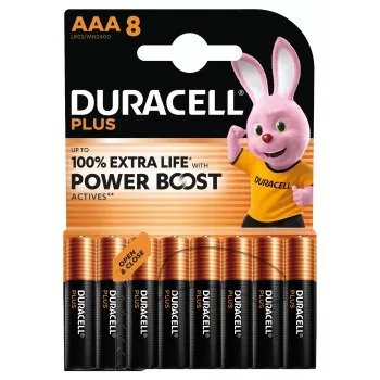 Duracell Plus AAA vienreizējās lietošanas sārma baterija