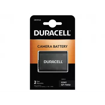Akumulators kamerai Duracell DR9954, aizstāj Sony NP-FW50, 1030 mAh