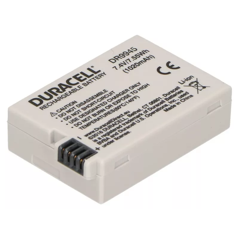 Duracell kameras akumulators - aizstāj Canon LP-E8, 1020 mAh, 7,4 V, litija-jonu (Li-Ion)