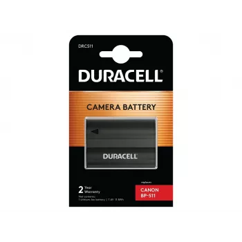 Kameras akumulators Duracell DRC511, nomaiņa Canon BP-511/BP-512, 1600 mAh