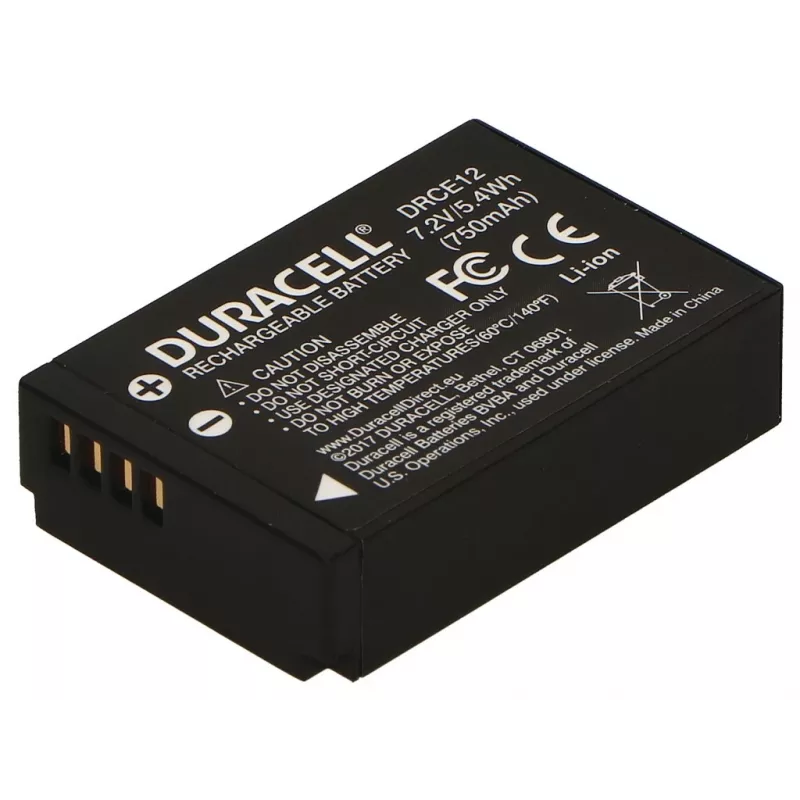 Duracell DRCE12 Li-Ion akumulators fotokamerai Canon LP-E12, 750 mAh