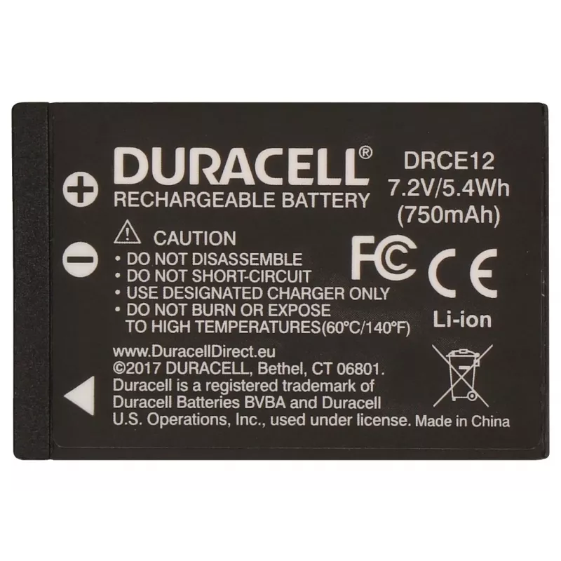 Duracell DRCE12 Li-Ion akumulators fotokamerai Canon LP-E12, 750 mAh