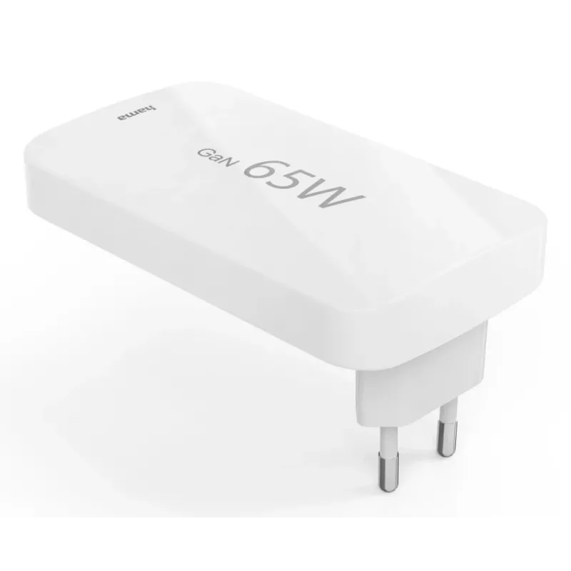 Hama 00201976 ātrlādētājs 65W GaN 3 portu balts