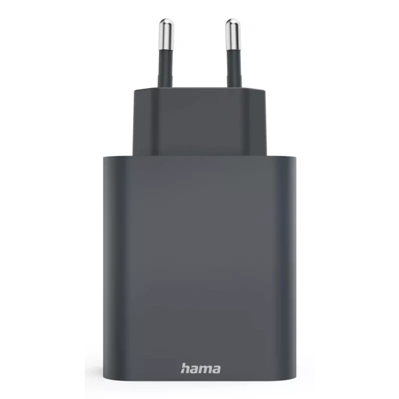 Hama 00086445 lādētājs viedtālrunim un planšetdatoram, pelēks, AC, ātrā uzlāde, iekštelpām