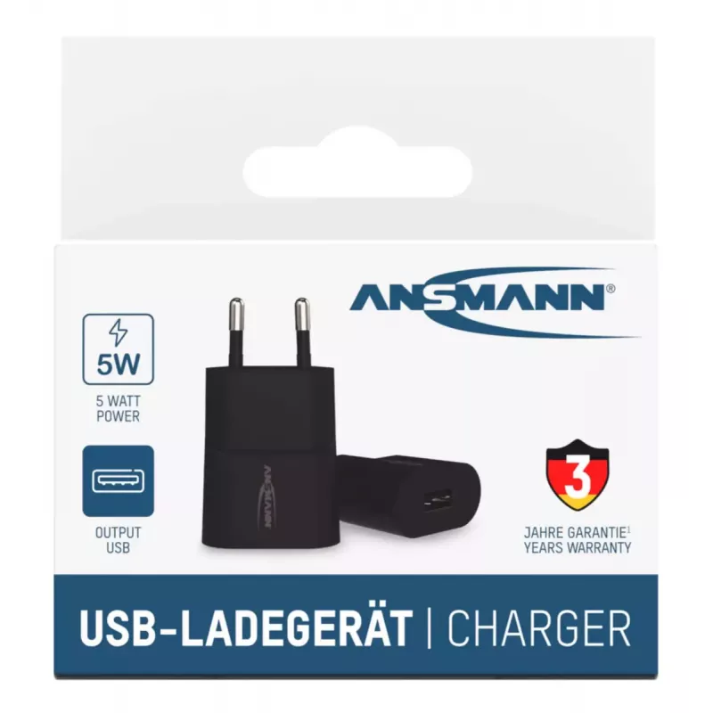 Lādētājs Ansmann HC105 Universāls Melns AC Iekštelpām