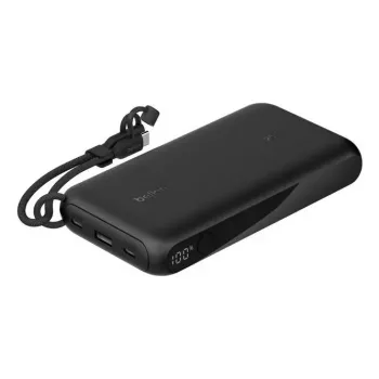 Power bank Belkin BPB028HQBK 20000 mAh, 2× USB-C, 1× USB-A, Melns