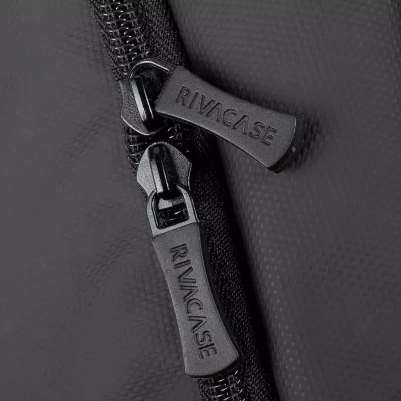Rivacase Tegel Black mugursoma, pilsētas stils, RPET poliesters
