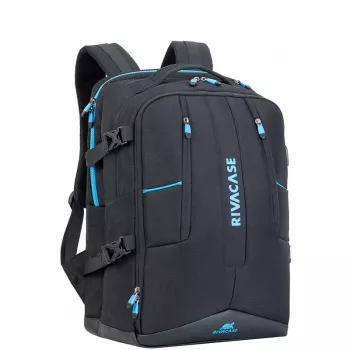 Mugursomas soma Rivacase 7860 43,9 cm (17,3 collu) klēpjdatoriem, poliesters, melna/zila